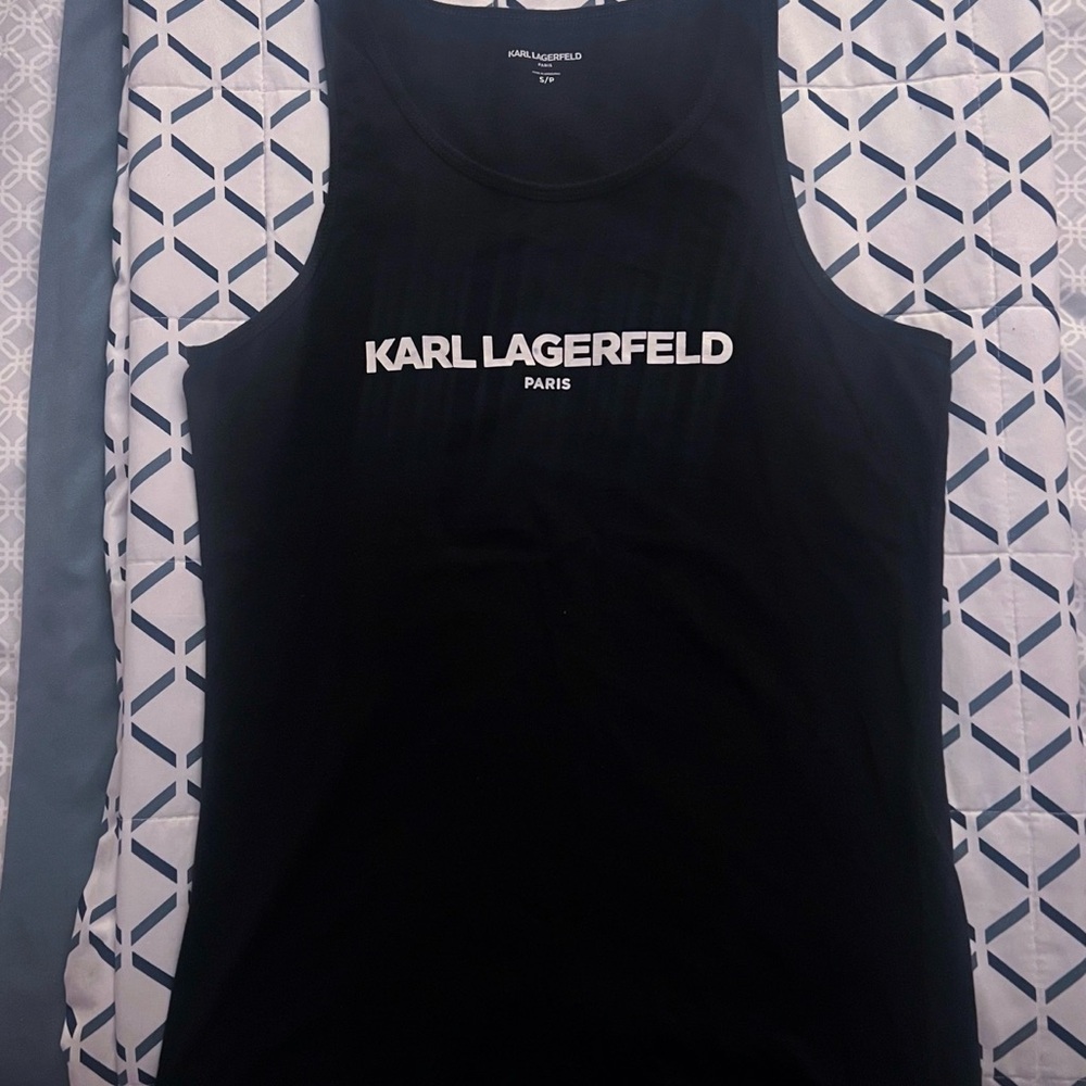 Karl Lagerfeld Black Sleeveless Top